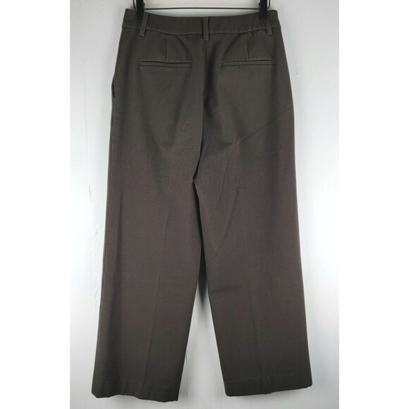 PLST JAPAN Womens Pants Brown Cropped Size L (28" x 27") Relaxed Fit High Rise - Picture 8 of 14
